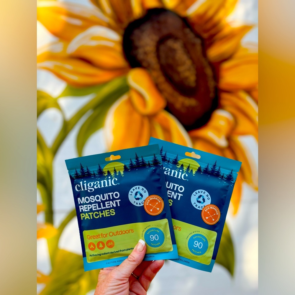 Cliganic 180 Mosquito Repellent Stickers Essential Oils Deet-Free Kids & Adults
